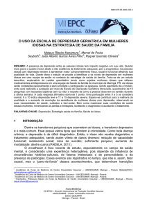 o uso da escala de depressão geriatrica em mulheres