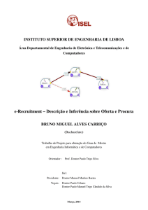 e-Recruitment – Descrição e Inferência sobre Oferta e Procura