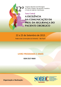 12º Congresso Brasileiro de Enfermagem em Centro