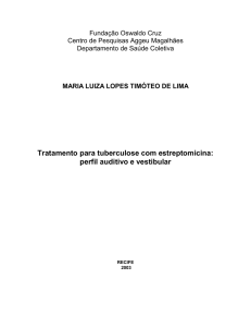 Tratamento para tuberculose com estreptomicina