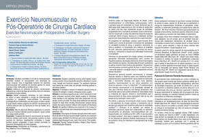 Exercício Neuromuscular no Pós-Operatório de Cirurgia Cardíaca