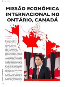 missão econômica internacional no ontário, canadá