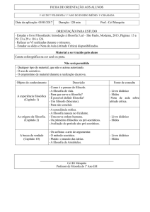 FICHA DE ORIENTAÇÃO AOS ALUNOS Data da aplicação: 05/05