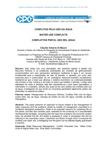 conflitos pelo uso da água water use conflicts conflictos por