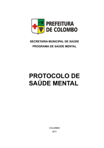 protocolo de saúde mental