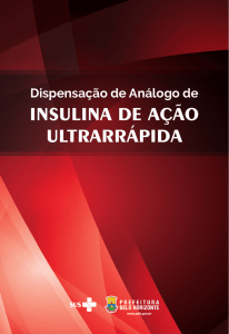 insulina de ação ultrarrápida - Prefeitura Municipal de Belo Horizonte