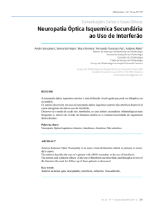 Neuropatia Óptica Isquemica Secundária ao Uso de Interferão