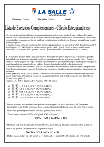 Educador: Cristina Disciplina:Química 1ªsérie 1.Os agrotóxicos