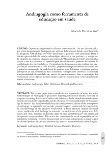 Andragogia como ferramenta de educação em saúde