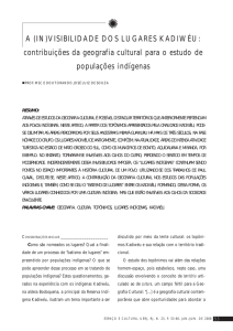 (IN)VISIBILIDADE DOS LUGARES KADIWÉU