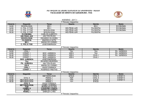 Horario Segunda Terça Quarta Quinta Sexta 14:00 SOCIOLOGIA