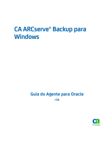 Guia do Agente para Oracle do CA ARCserve Backup para Windows