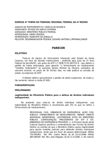 TRF 4a Região - Agravo de Instrumento - Site da PFDC