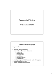 Economia Pública Economia Pública