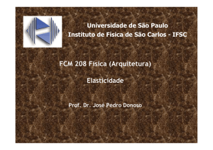 FCM 208 Física (Arquitetura) - IFSC-USP