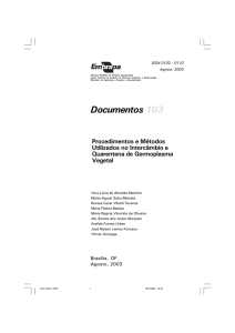 Procedimentos e métodos utilizados no intercâmbio e