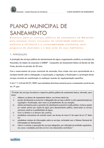 plano municipal de saneamento - Câmara Municipal de Macatuba