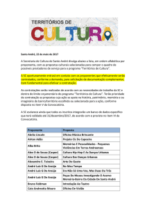 selecionados territórios de cultura