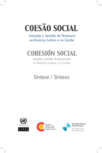 Coesão Social - Inclusão e Sentido de Pertencer na América Latina
