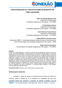 aems caracterização do câncer de mama no município de três