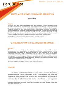 MAPAS ALTERNATIVOS E EDUCAÇÃO GEOGRÁFICA