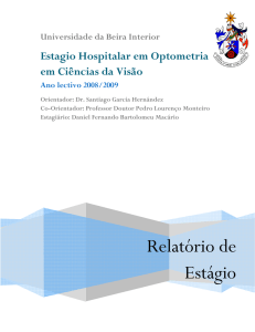 Estagio Hospitalar em Optometria em Ciências da Visão