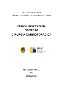 Relatório 2012 - Universidade de Coimbra