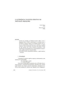 a alternância causativo-ergativa no português brasileiro