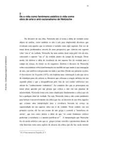 2 De a vida como fenômeno estético à vida como obra de arte:o anti