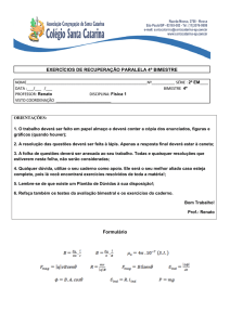 EXERCÍCIOS DE RECUPERAÇÃO PARALELA 4º