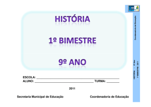 HistÃ³ria 9Âº ano 2011-1