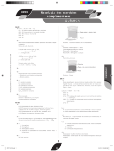 HipER Resolução dos exercícios complementares