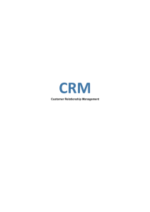 Customer Relationship Management