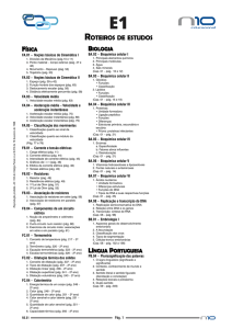 Roteiro de Estudos E1