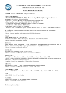 2016 8º ANO – ENSINO FUNDAMENTAL AGENDA – Cortesia