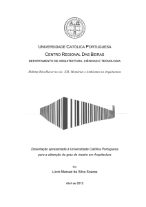 Habitar/Envelhecer no séc. XXI, Memórias e Ambientes na