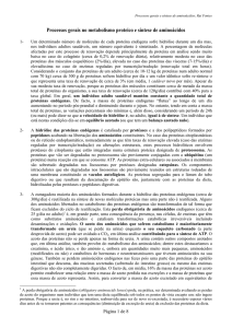 Processos gerais no metabolismo proteico e síntese de aminoácidos