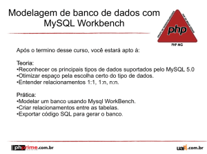 Modelagem de banco de dados com MySQL Workbench