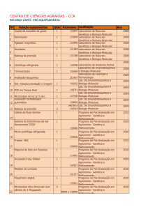 CENTRO DE CIÊNCIAS AGRÁRIAS