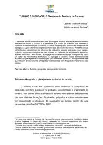 Turismo e Geografia: a importância do território no planejamento