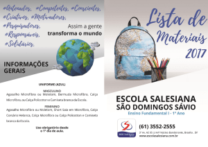 Ensino Fundamental I - Escola Salesiana São Domingos Sávio