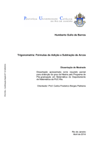 Humberto Gullo de Barros Trigonometria: Fórmulas de Adição e
