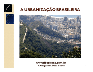 a urbanização brasileira