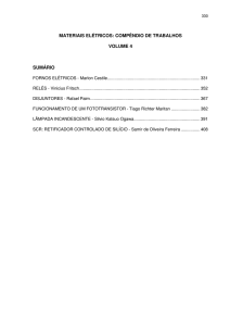 materiais elétricos: compêndio de trabalhos volume - Unioeste