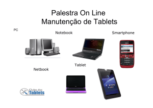 Palestra On Line Manutenção de Tablets