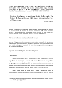 Business Intelligence no auxílio da Gestão da Inovação: Um Estudo