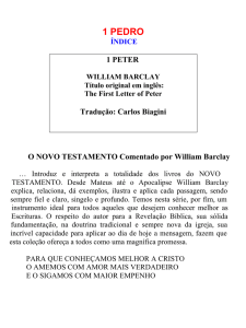 1 PEDRO (William Barclay)