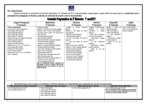 Língua Portuguesa 2º bimestre Matemática 2º bimestre