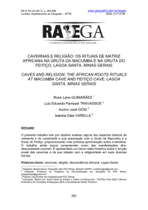 cavernas e religião: os rituais de matriz africana na