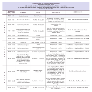 programação da vii semana da diversidade